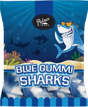 Blue Gummi Sharks 3.25oz