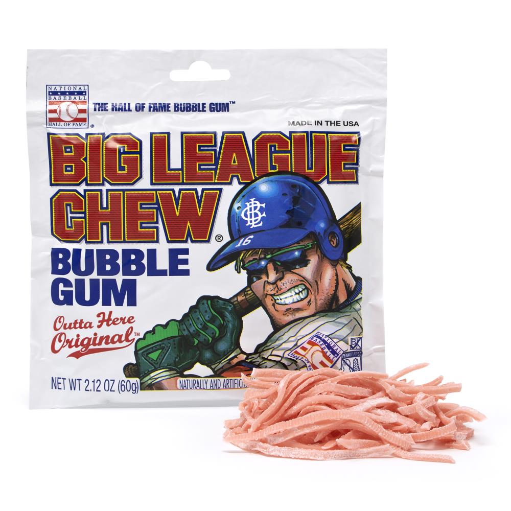 is big league chew supposed to replicate chewing tobacco Chew, invented on Portland baseball field, sues manufacturer in sticky trademark dispute Big League Chew Gum